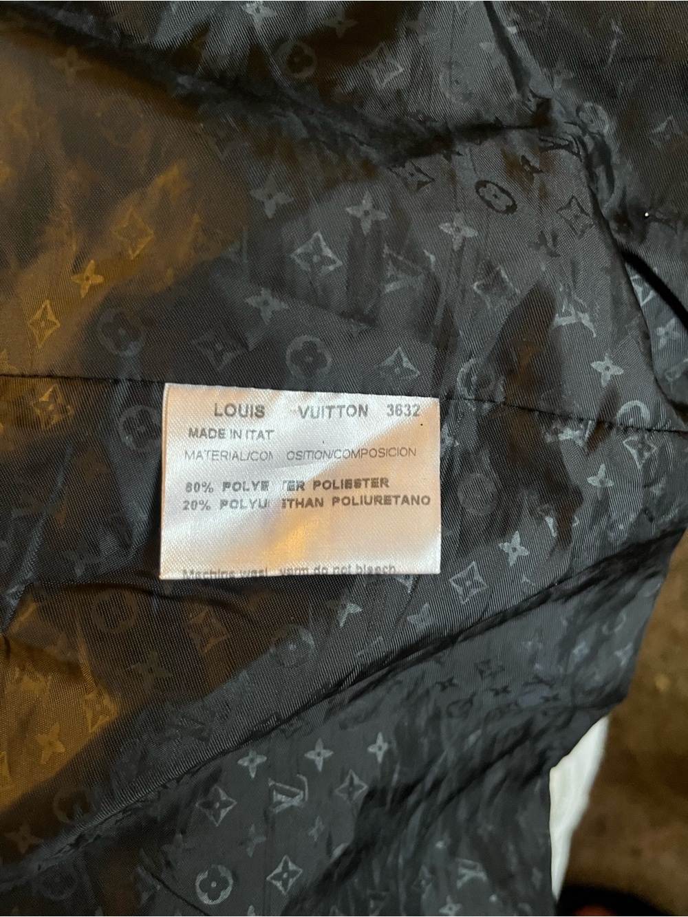 Louis Vuitton Black Monogram-Trim Zip Jacket - Picture 8 of 10